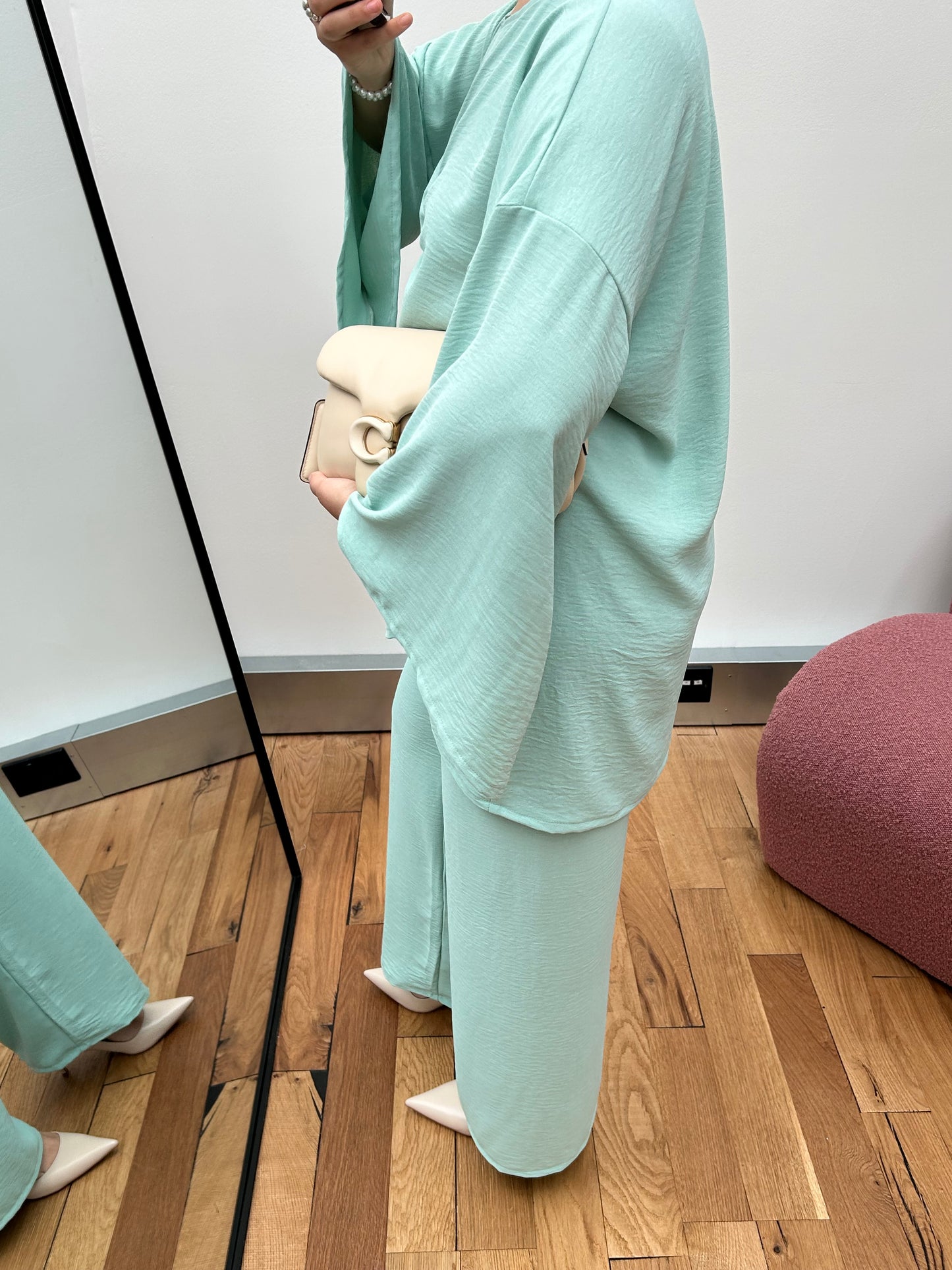 Pastel Green Drawn Co-Ord
