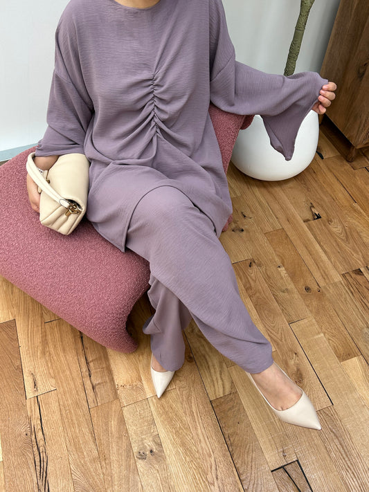 Dusky Purple Drawn Co-Ord