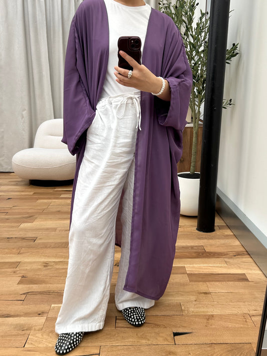 Purple Chiffon Kimono