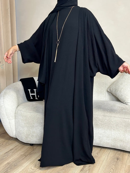 Black Batwing Essential Abaya